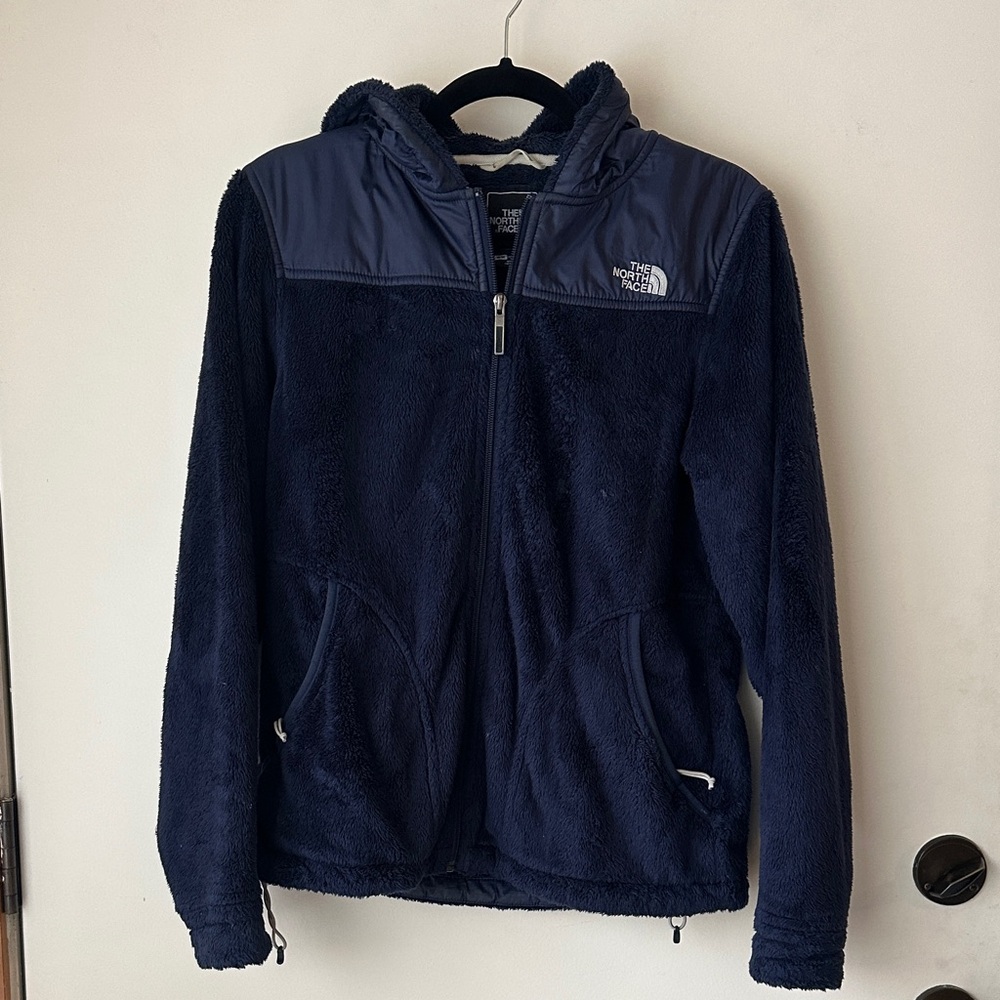 The North Face Dark Blue Hooded Fleece Jacket